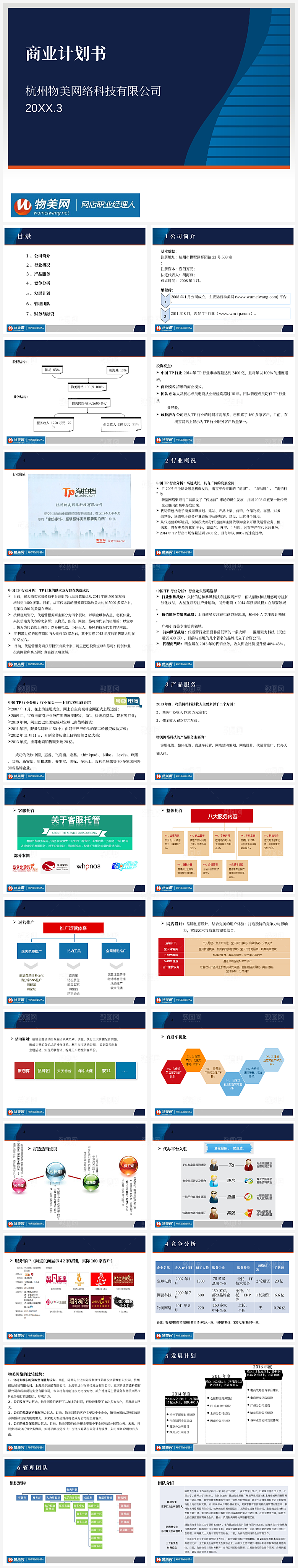 创业计划PPT模板