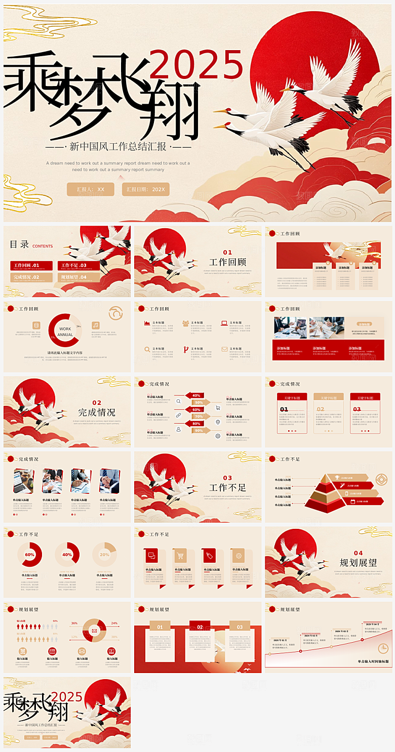2025工作汇报年终总结ppt