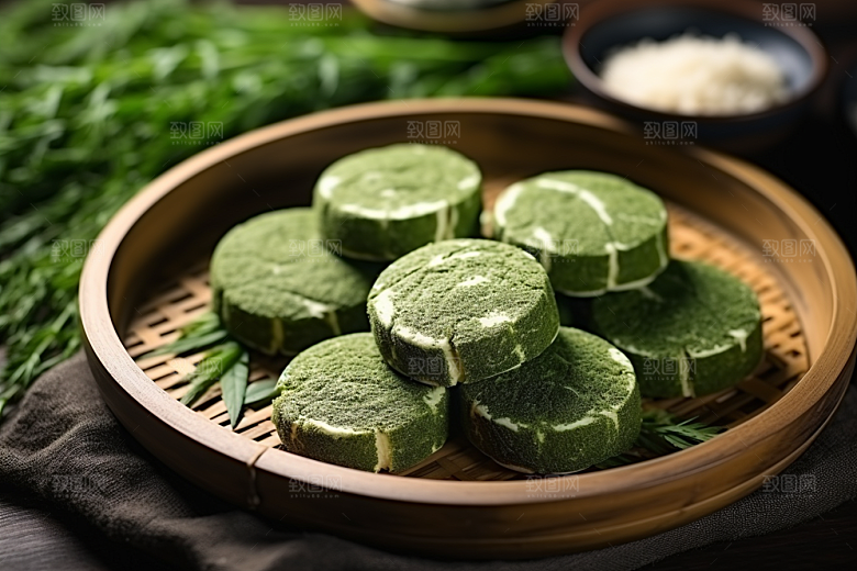 艾草糯叽叽蒿草摄影图