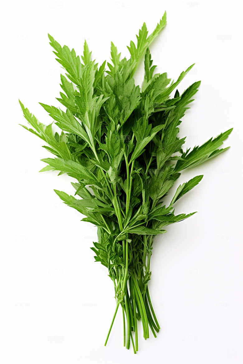 艾草艾叶美食摄影图