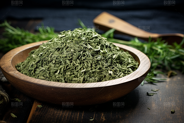 艾草糯米团传统文化摄影图