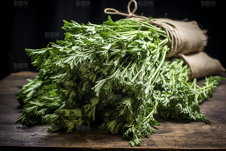 艾草青团清明摄影图