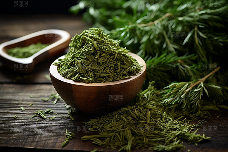 艾草蒿草美食摄影图