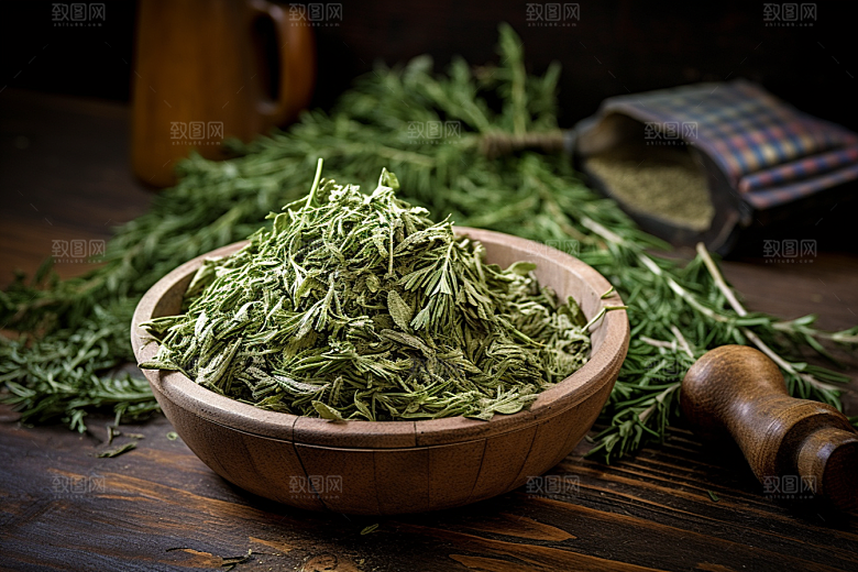 艾草高清中式糕点摄影图