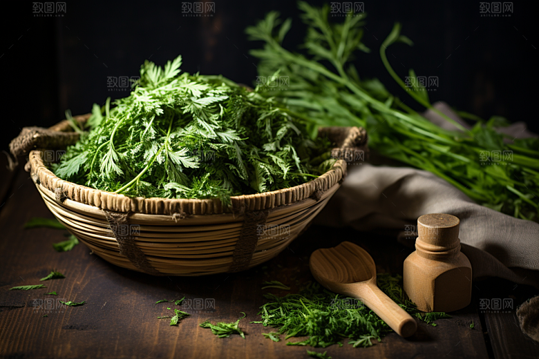 艾草糯叽叽高清摄影图