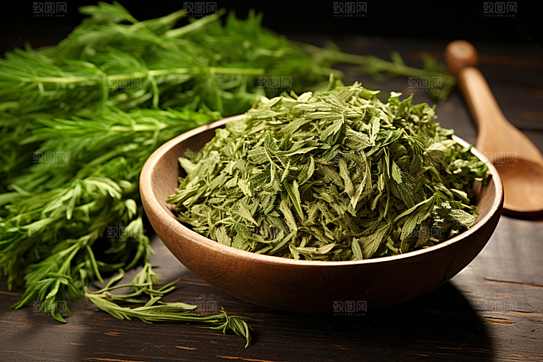 艾草糯米团美食摄影图