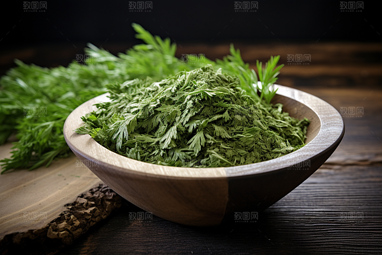 艾草清明传统文化摄影图