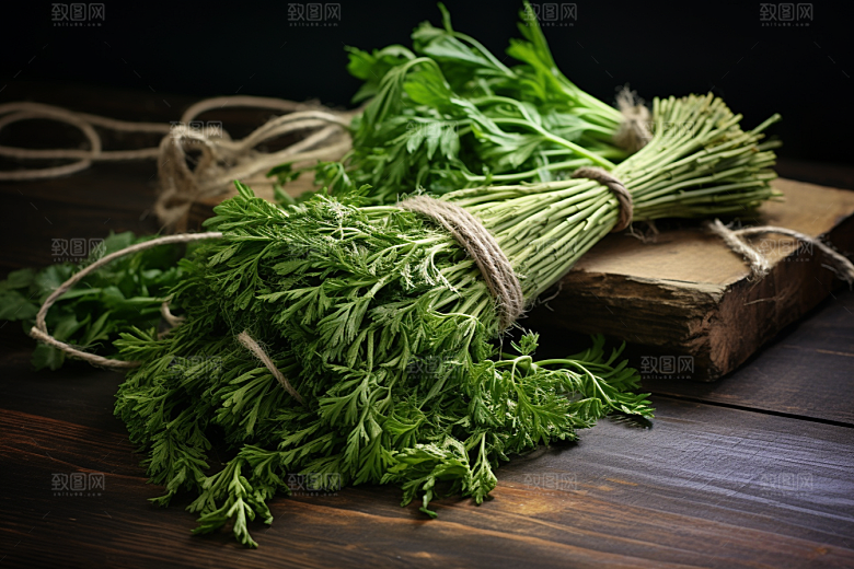 艾草美食青团摄影图
