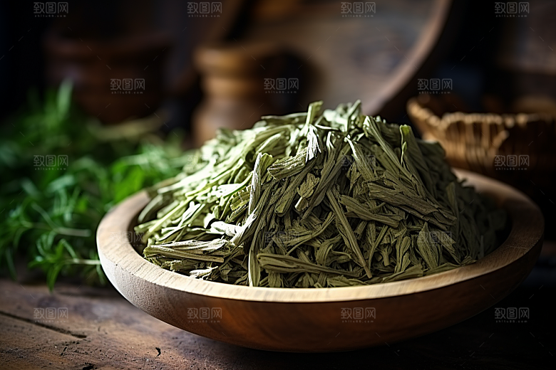 艾草传统文化清明摄影图