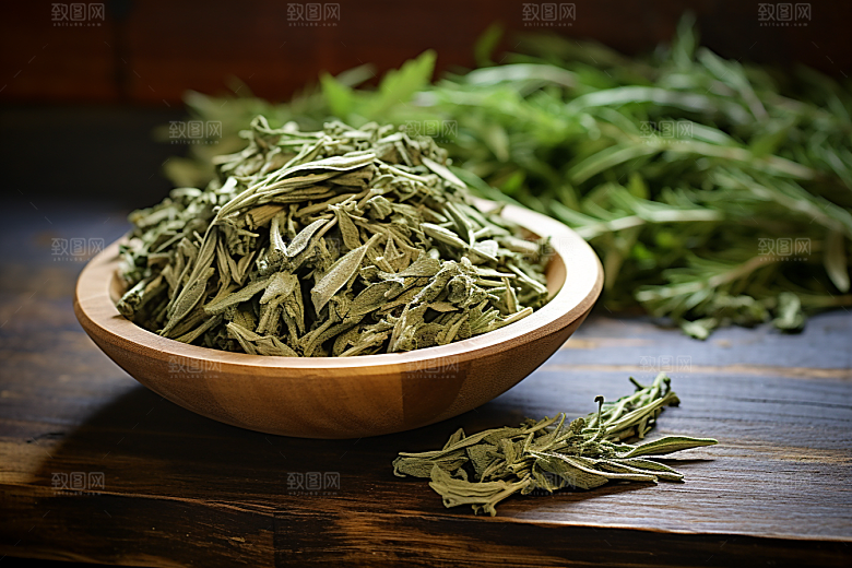 艾草中式糕点高清摄影图