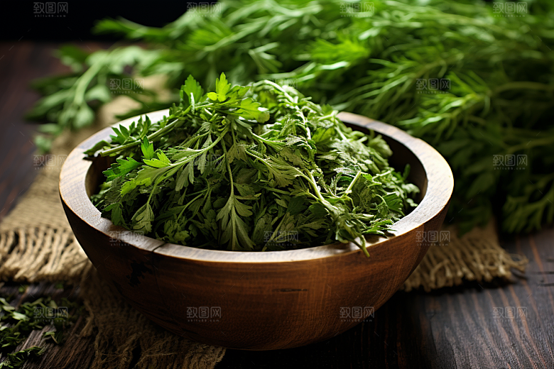 艾草美食传统文化摄影图