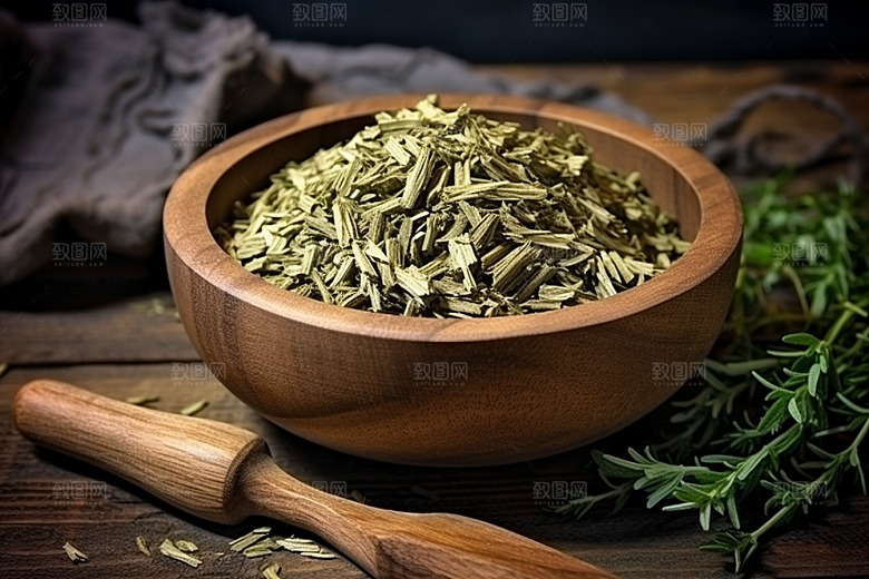 艾草传统文化艾叶摄影图