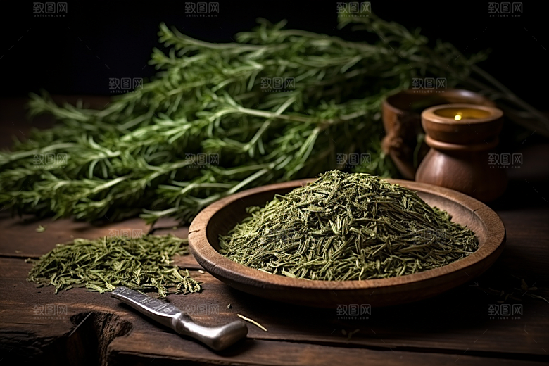 艾草高清清明摄影图