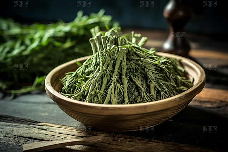 艾草传统文化清明摄影图