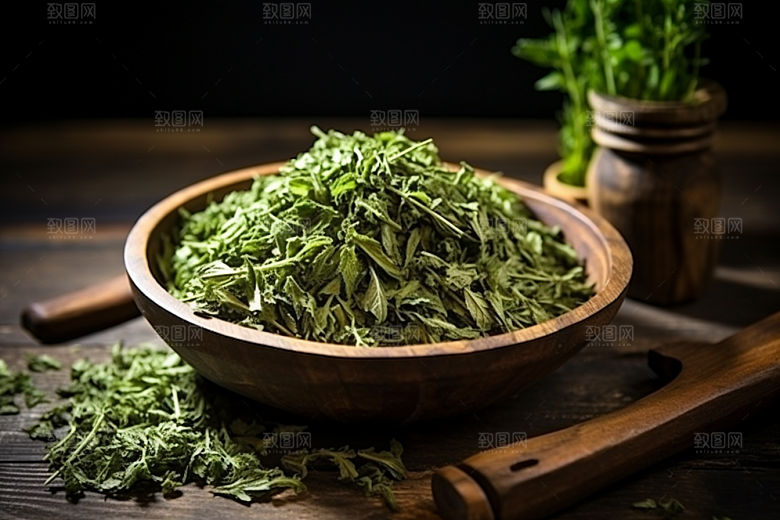 艾草美食糯叽叽摄影图