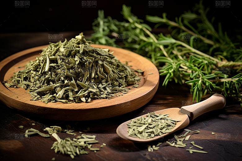 艾草中式糕点高清摄影图
