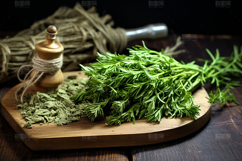 艾草糯叽叽传统文化摄影图
