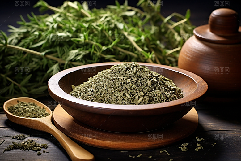 艾草传统文化美食摄影图