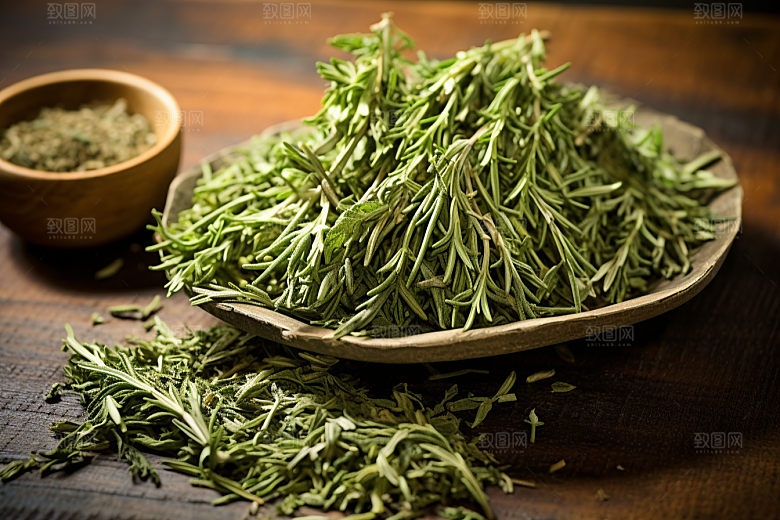 艾草艾叶蒿草摄影图