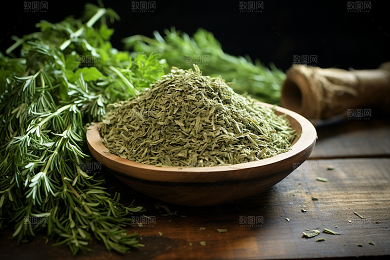 艾草中式糕点清明摄影图