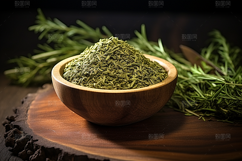 艾草青团清明摄影图