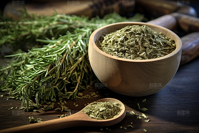 艾草蒿草艾叶摄影图