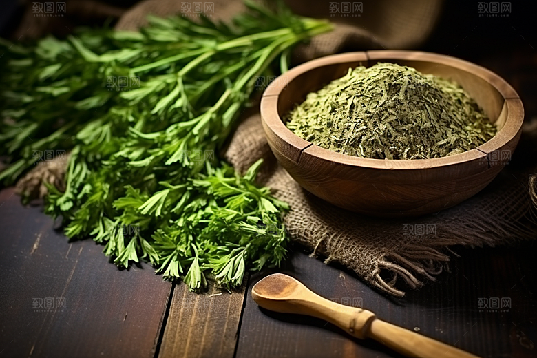 艾草中式糕点青团摄影图