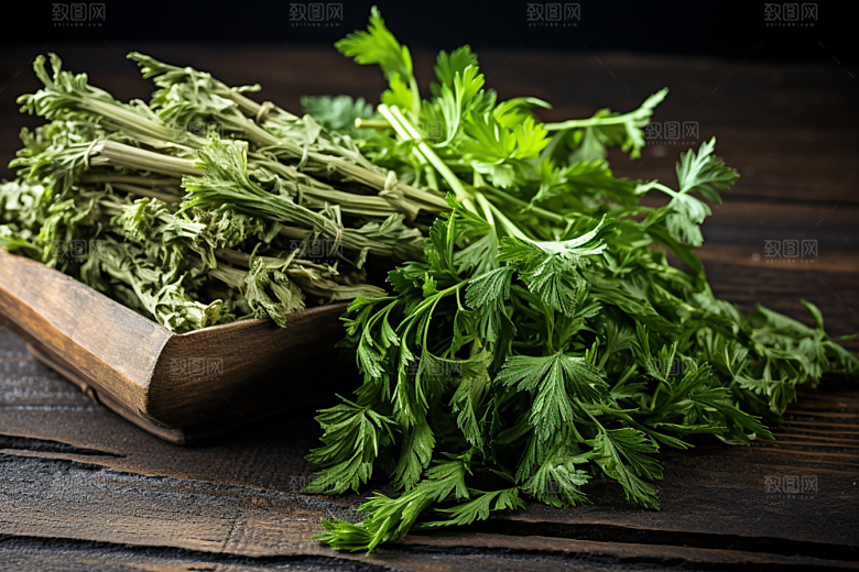 艾草美食清明摄影图