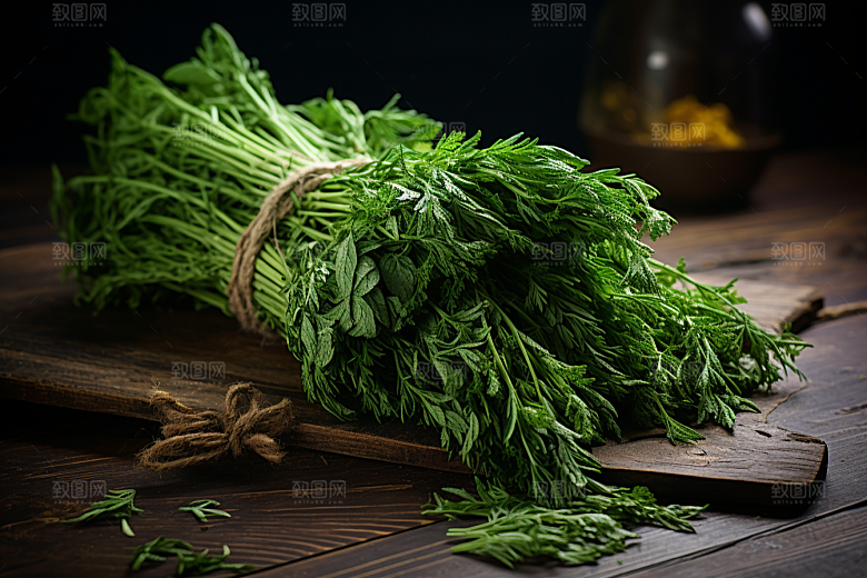 艾草青团美食摄影图