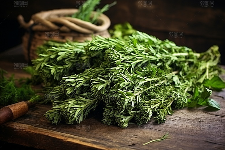 艾草糯叽叽中式糕点摄影图