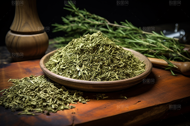 艾草中式糕点美食摄影图