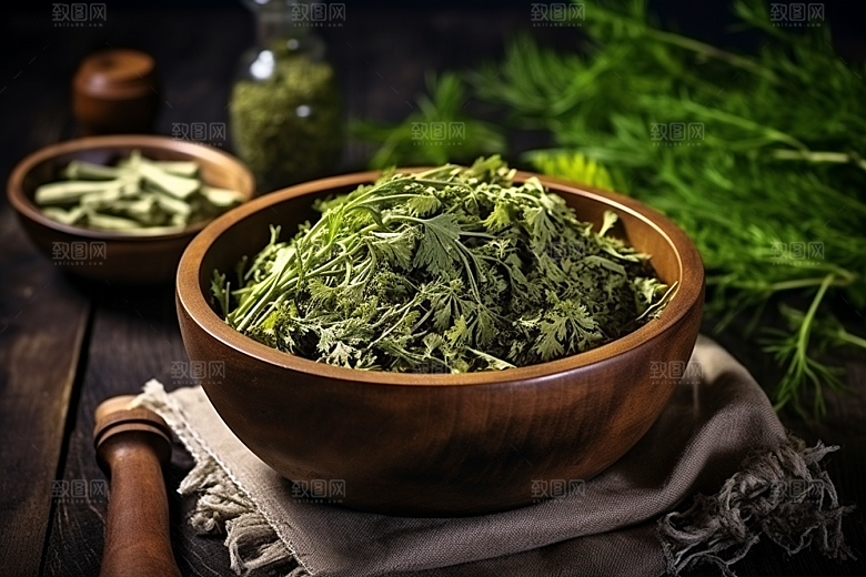 艾草高清糯米团摄影图