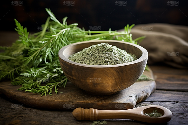 艾草糯叽叽高清摄影图