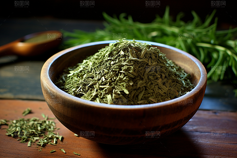 艾草清明艾叶摄影图