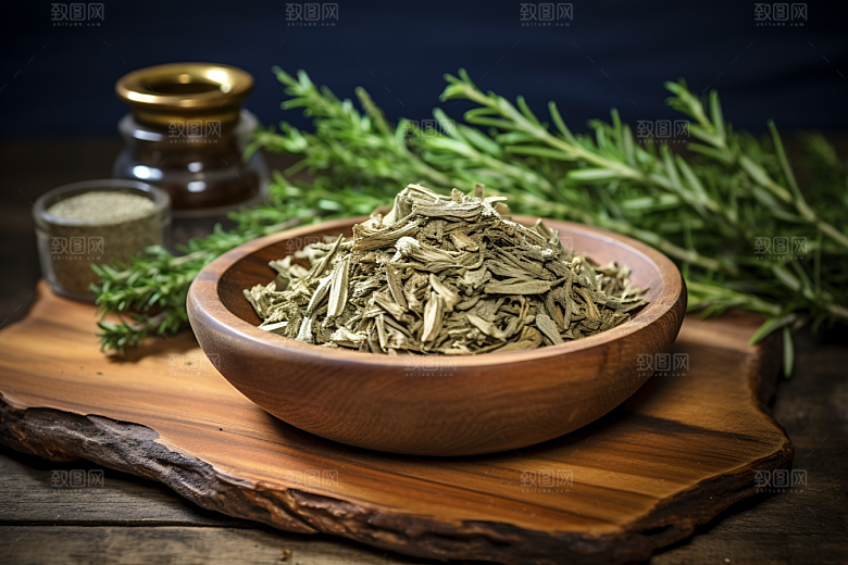 艾草艾叶青团摄影图