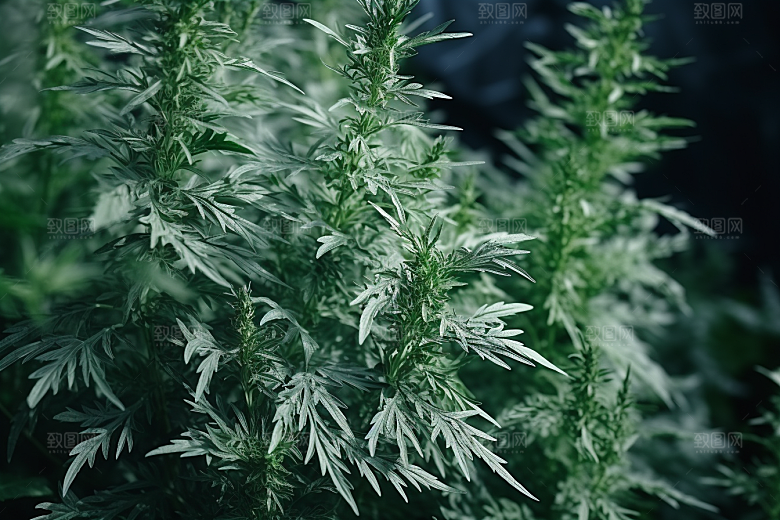 艾草清明传统文化摄影图