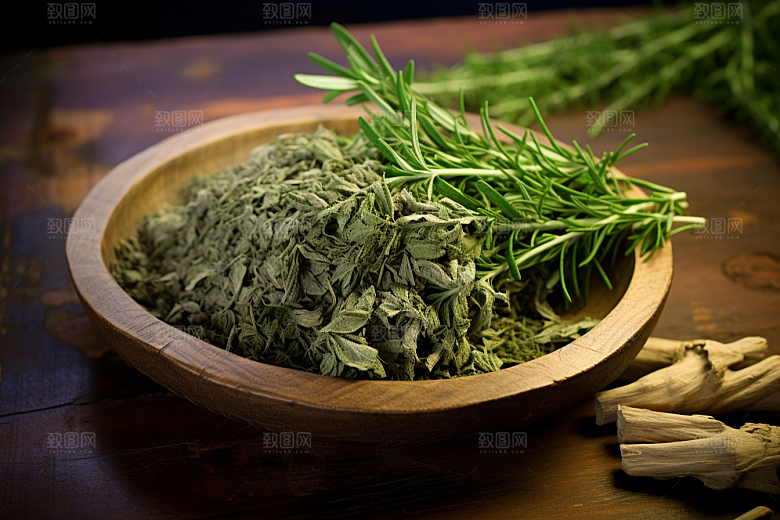 艾草青团糯叽叽摄影图