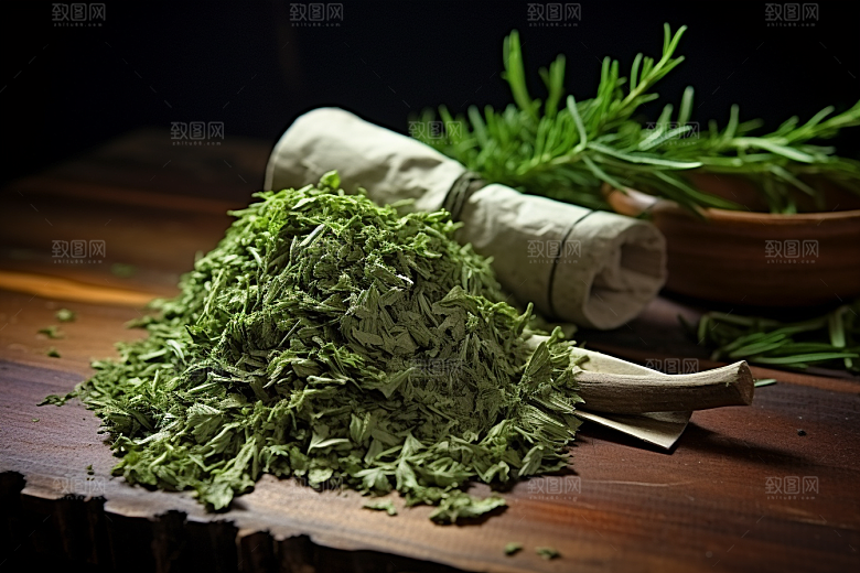 艾草高清清明摄影图