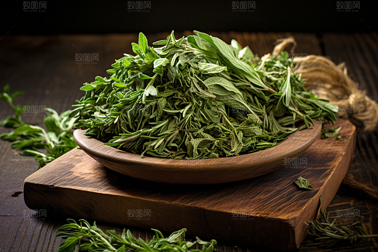 艾草清明糯叽叽摄影图