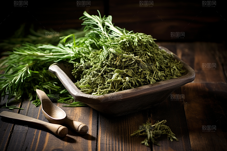 艾草青团蒿草摄影图