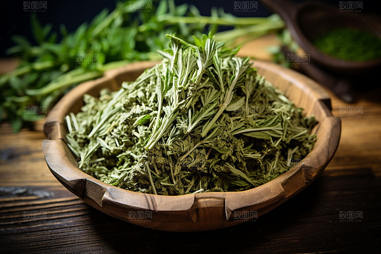艾草糯米团糯叽叽摄影图