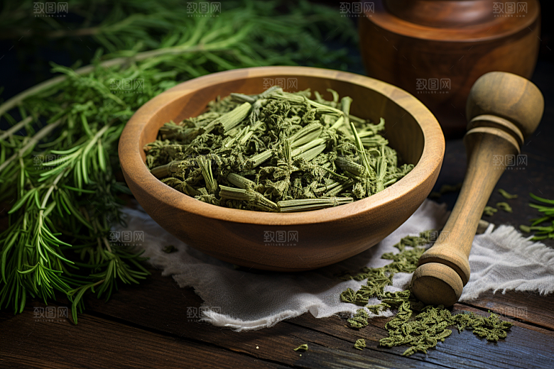 艾草高清中式糕点摄影图