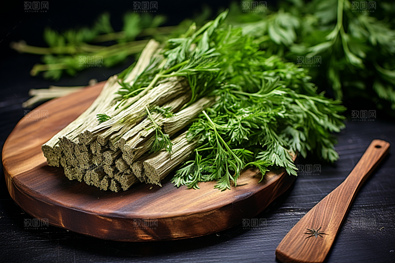 艾草美食传统文化摄影图