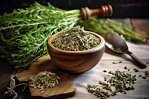 艾草中式糕点美食摄影图