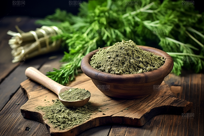 艾草美食中式糕点摄影图