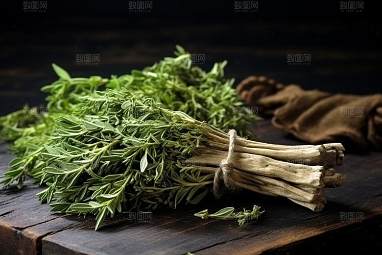 艾草糯米团清明摄影图