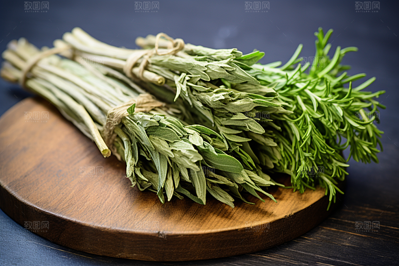 艾草清明艾叶摄影图