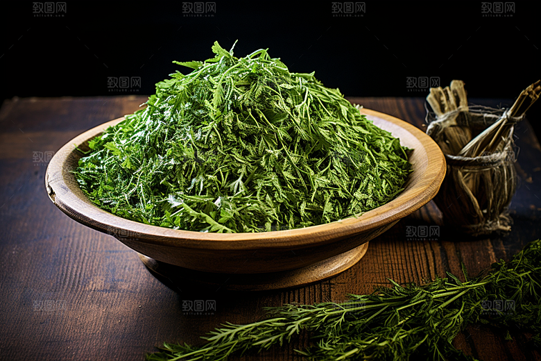 艾草高清蒿草摄影图