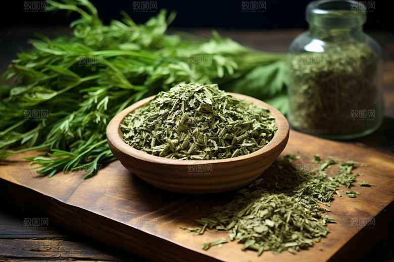 艾草中式糕点青团摄影图