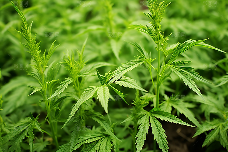 艾草美食艾叶摄影图